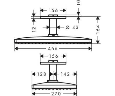 Верхний душ Hansgrohe Rainmaker Select 24002400