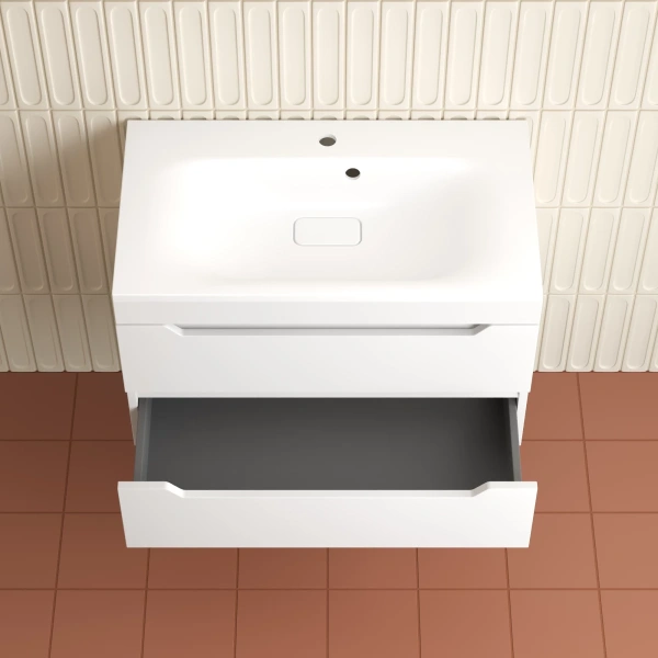 Тумба подвесная  без раковины 80 см Style Line Остин ЛС-00002403 белый матовый