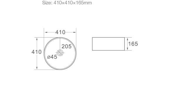 Раковина накладная (41х41) SantiLine SL-1055