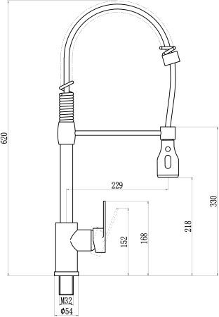 Смеситель для кухонной мойки Savol S-002802