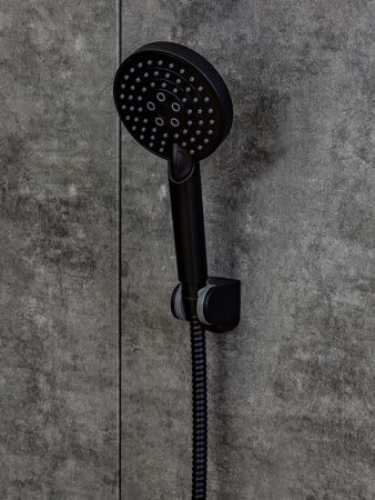 Душевая лейка Orange O-Shower S02HSB 3 режима, черный
