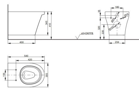 Унитаз подвесной Toto CW132Y#XW