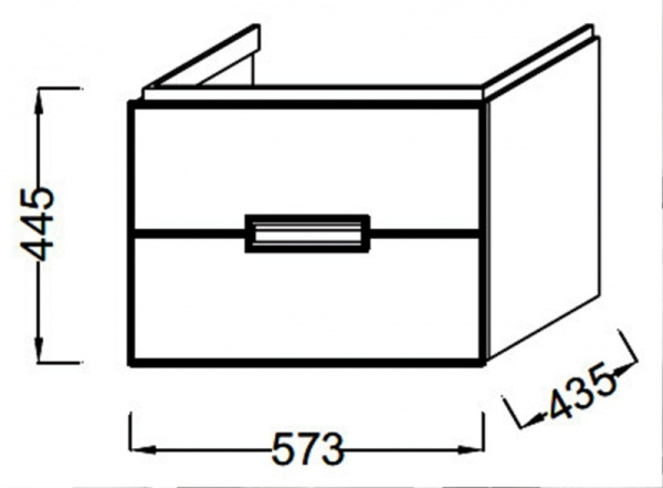 Тумба для раковины Jacob Delafon Reve EB1134-G95