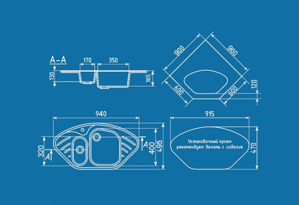 Кухонная мойка Ulgran U-105