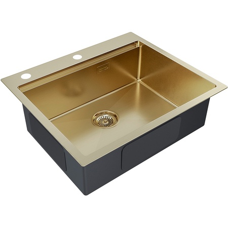 Кухонная мойка Paulmark  Brim-PRO PM705951-BG брашированное золото