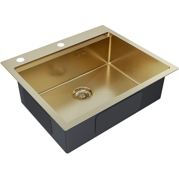 Кухонная мойка Paulmark  Brim-PRO PM705951-BG брашированное золото