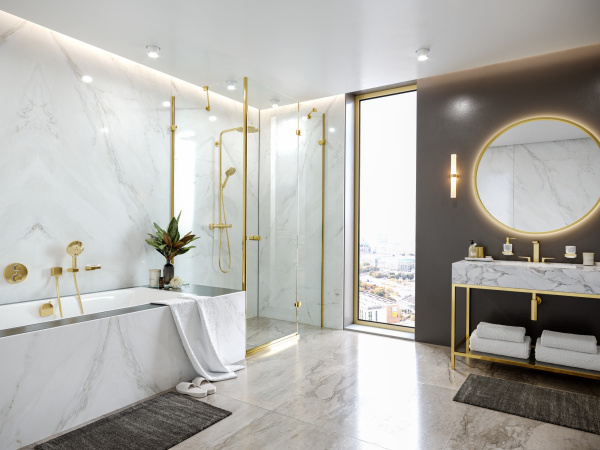 Дозатор для жидкого мыла 200 мл Hansgrohe AddStoris 41745990 полированное золото