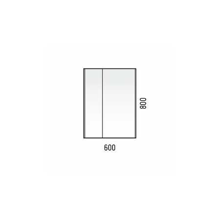 Зеркальный шкаф (60х70) Corozo Дино 60 SD-00001499