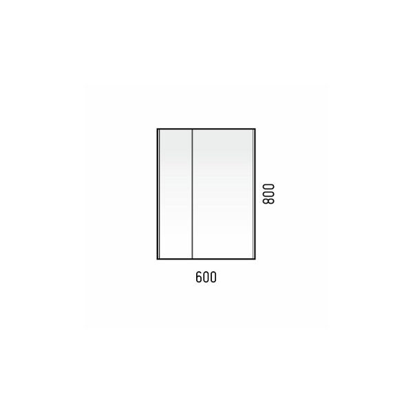 Зеркальный шкаф (60х70) Corozo Дино 60 SD-00001499