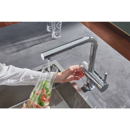 Смеситель для кухни Grohe Blue Pure Minta c фильтром 119706  хром