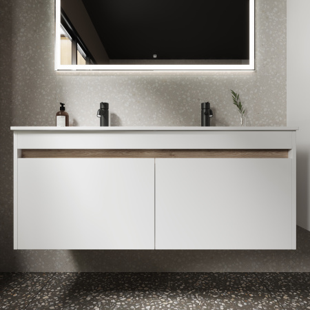 Тумба под раковину Sancos  Smart SM120-2W белый глянец