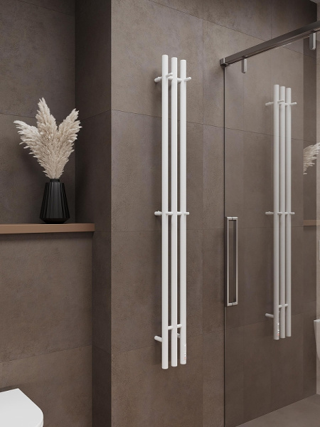 Электрический полотенцесушитель (160х15,6) Terminus TRES 4670078575425 белый матовый