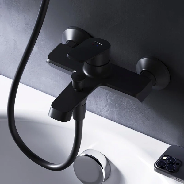 Смеситель для ванны Am.Pm Func F8F10022 черный матовый