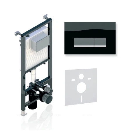 Инсталляция Koller Pool Alcora ST 1200+ INTEGRO Black Glass