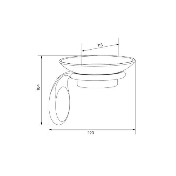 Мыльница IDDIS Oldie, керамика, сплав металлов, бронза, (OLDBRC0i42)