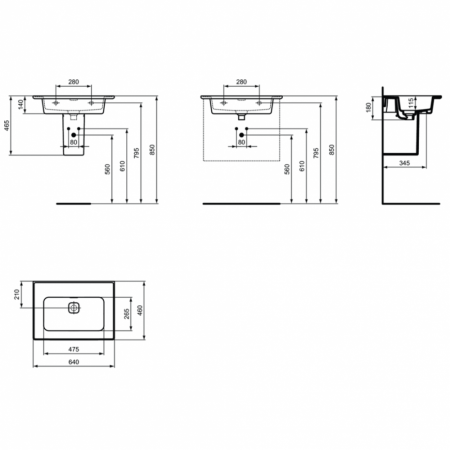 Раковина подвесная Ideal Standard Strada II 64 T363301
