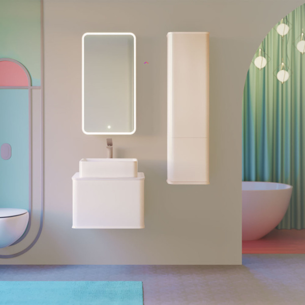 Зеркальный шкаф Jorno Pastel 46 Pas.03.46/W