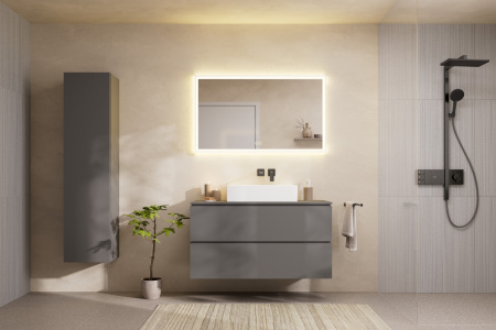 Держатель для полотенец двойной Hansgrohe AddStoris 41770340 шлифованный черный хром