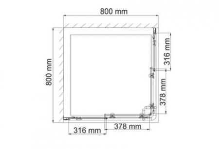 Душевой уголок WasserKraft Amper 29S02