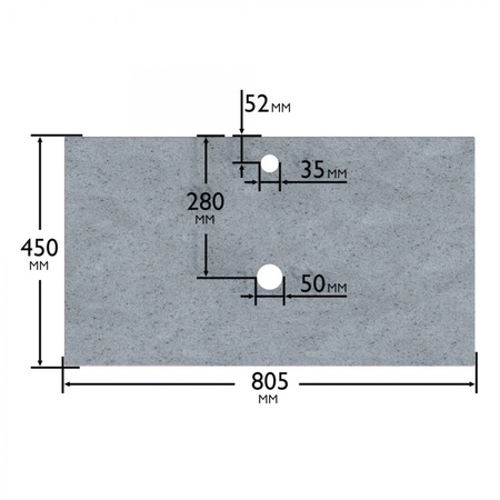Столешница под раковину СанТа 80 900151