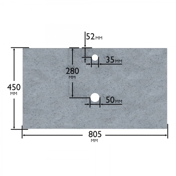 Столешница под раковину СанТа 80 900151