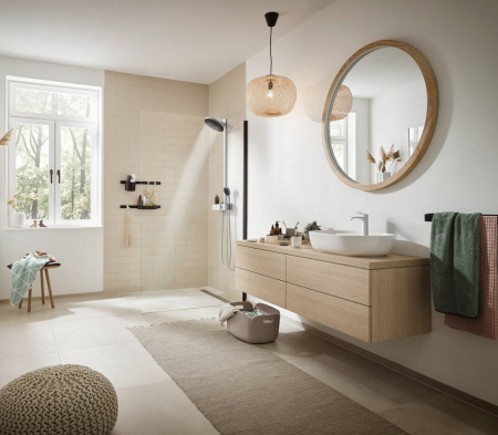 Душевая система с термостатом Hansgrohe Pulsify S 24241700, белый матовый