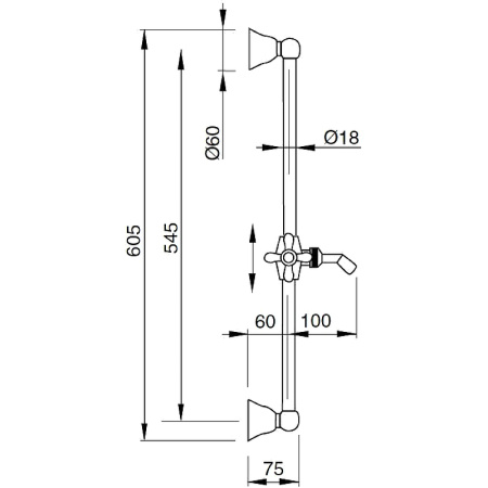Душевой гарнитур Cezares LORD LORD-SD-02-Bi