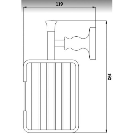 Мыльница решетка RUSH Crete CR35410