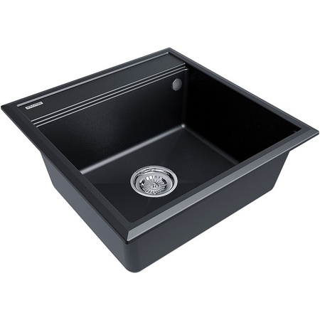 Кухонная мойка Paulmark  Stepia 50 PM115051-BLM черный металлик