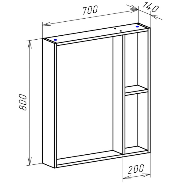 Зеркало (70х80) Bellezza Рона 4614111030502