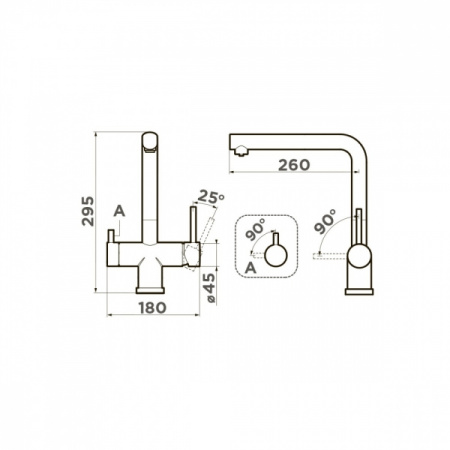 Смеситель для кухни Omoikiri Takamatsu OTA-IN-35 4994085