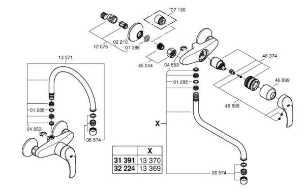 Смеситель для кухни GROHE Eurosmart New 32482 002 (32482002) хром Смеситель для кухни GROHE Eurosmart New 32482 002 (32482002) хром