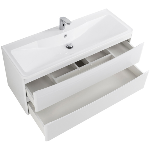 База под раковину BelBagno 120 ACQUA-1200-2C-SO-BL подвесная Bianco Lucido