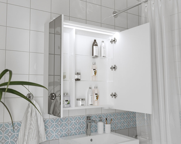 Зеркало-шкаф (75х82)  1Marka Соната 75  Ц0000007616