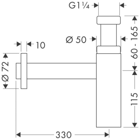 Сифон для раковины HANSGROHE Flowstar S 52105000