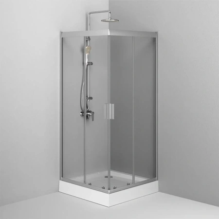 Душевой уголок (90х90) Am.Pm Gem W90G-403-9090MT хром матовый