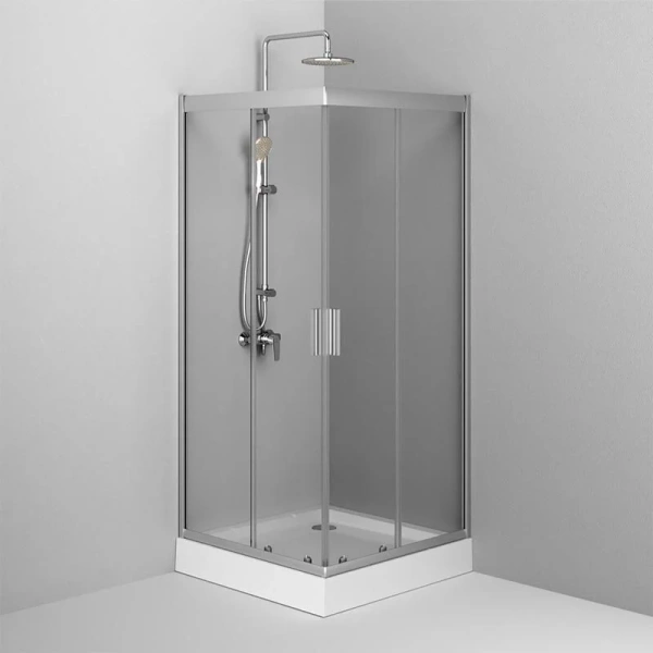 Душевой уголок (90х90) Am.Pm Gem W90G-403-9090MT хром матовый