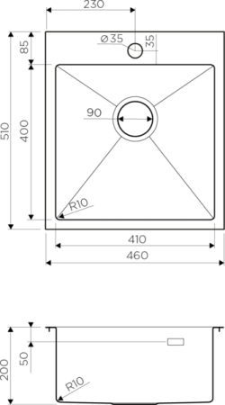 Мойка для кухни Omoikiri Akisame 46-GM 4973095