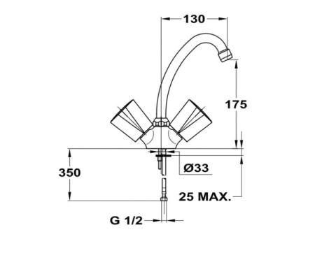 Смеситель для мойки MOFEM PRIMULA140-2002-36