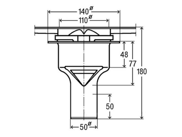 Сифон для душевого лотка Viega Advantix 737597