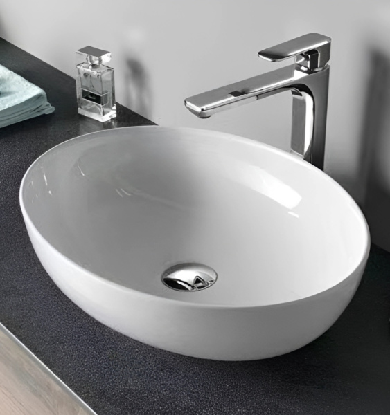 Раковина накладная (51,5х39) Orange  B05-520W белый глянец