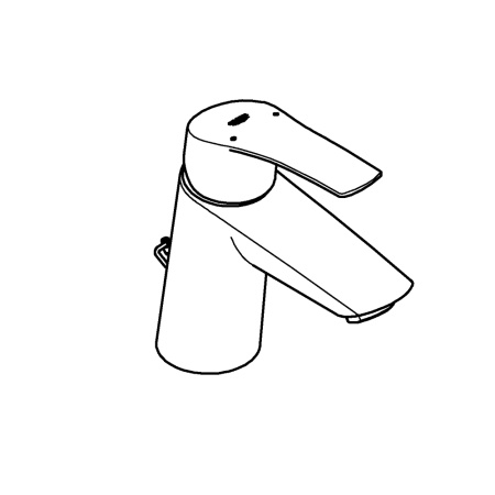 Смеситель для раковины с цепочкой Grohe Eurosmart 23966 003 (23966003) хро