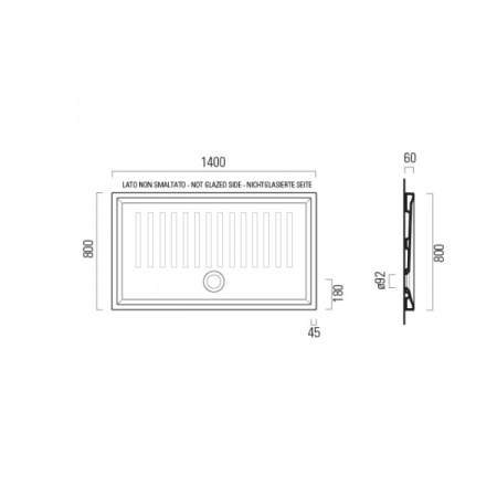 Поддон прямоугольный GSI 3598 11 bi