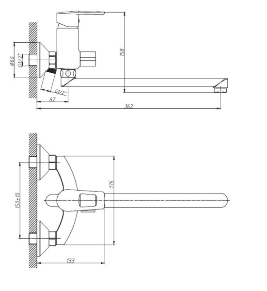 Смеситель для ванны ESKO LEON LN 31