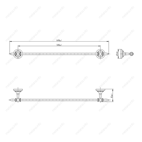 Держатель для полотенца Melana MLN-820001