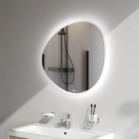 Зеркало сенсорное (67,2х62,8) Am.Pm X-Joy M85MOX50701WG с LED-подсветкой