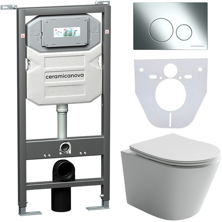 Комплект унитаза с инсталляцией Ceramicanova Balearica CN6000_1001CH_1000