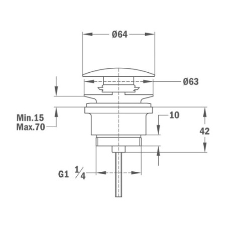 Донный клапан Teka Alaior 1107000