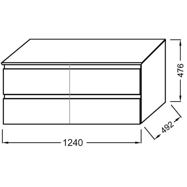 Тумба под раковину Jacob Delafon Madeleine 120 EB2085-J51 матовая