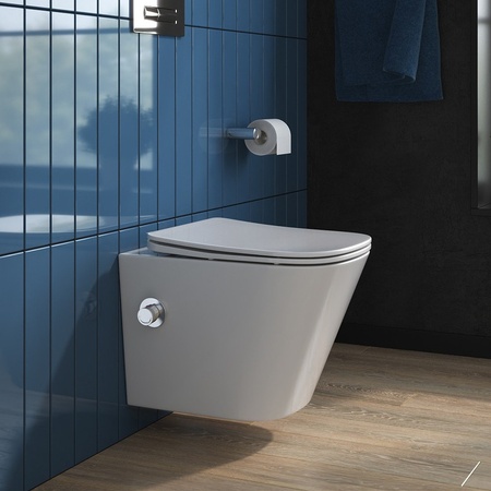 Унитаз подвесной BelBagno Due BB3103CHR-BS/SC